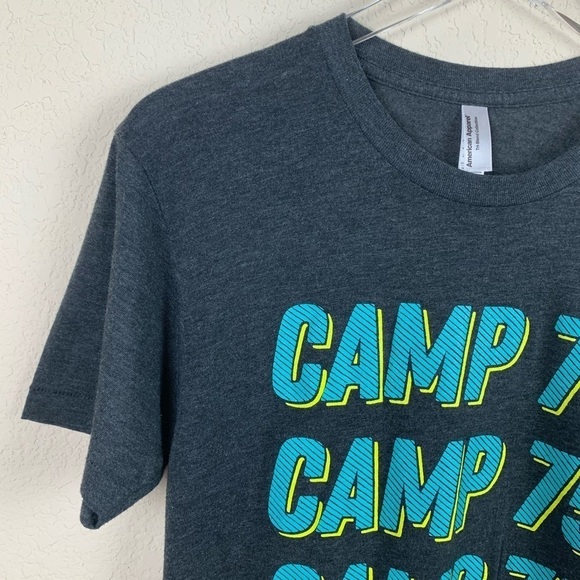 AMERICAN APPAREL Camp 75 Graphic Tee Soft Sz Small - Picture 3 of 11